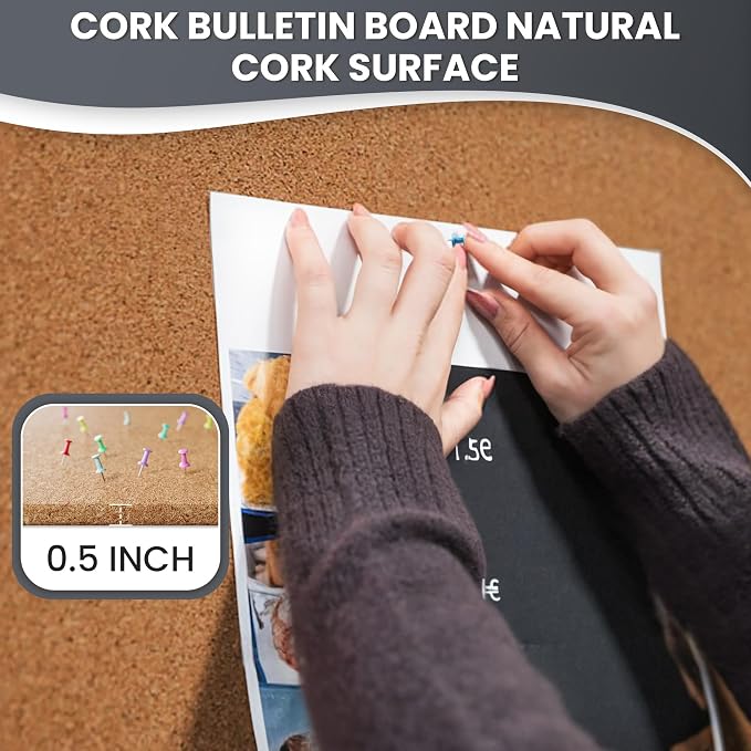 72"x36" Lockable Enclosed Bulletin Board, Outdoor Cork Weather-Resistant - Image 6