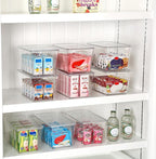Vtopmart 12 Pack Clear Stackable Storage Bins - Image 4