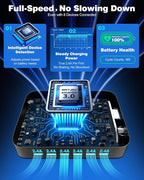 MSTJRY Charging Station for Multiple Devices : 6 Port USB Charger Stations - Image 3