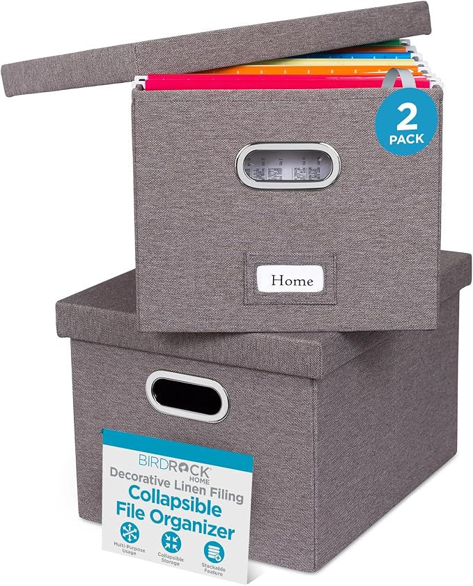 Internet's Best Collapsible File Storage Organizer by BIRDROCKHOME