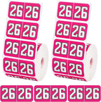 1000pcs 2026 Year Stickers, 3/4x1-1/2 Inch 26 Year Colored Self-Adhesive by Unknown