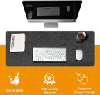 Large Felt Desk mat, Office Computer Desk - Image 6