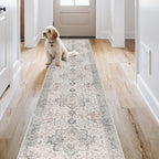 GENIMO 3x12 Runner Rugs for Hallway, Machine Washable Non Slip Vintage Rugs - Image 2