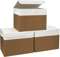 Large 17" 42 Quarts Collapsible Stackable Storage Bins by Bagnizer