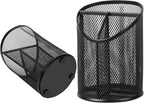 Delifox 2 Pack Pen Holder Mesh Round Pencil Holder Desktop Organizer 3 - Image 3