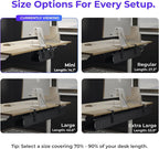 Ascrono Original No Drill Under Desk Cable Management Tray 14.1" - Image 4