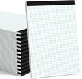 Zaviko Graph Paper Pad 8.5 x 11, 24 Pack, 4x4 Graph Ruled, Grid Paper Pad by Home