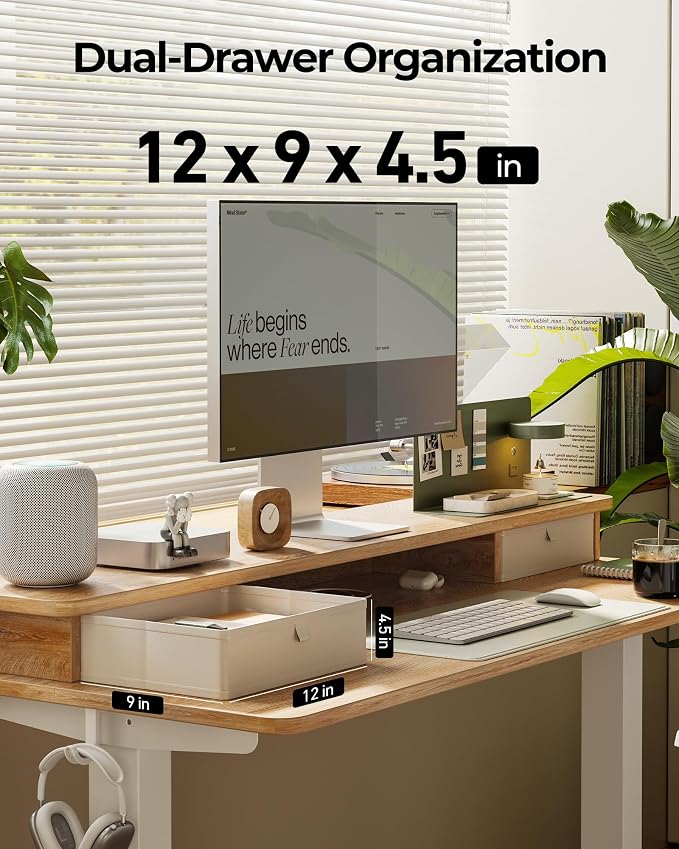 FEZIBO 48 x 24 Inch Height Adjustable Electric Standing Desk - Image 7