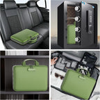 Fireproof File Organizer with Lock, Hard-Shell Case Fireproof Document Box with - Image 6