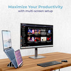 TEFONIA Adjustable Laptop Stand, 5 Slots, Aluminum Space-Saving, - Image 6