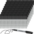 Dabo&Shobo Permanent Markers, 160 Pack Black Permanent Markers Bulk, Fine Tip by DaboShobo
