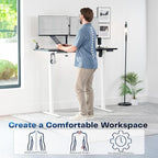 VIVO Electric 55 x 28 in Standing Desk, Memory Height Adjustment, 1B Series - Image 4