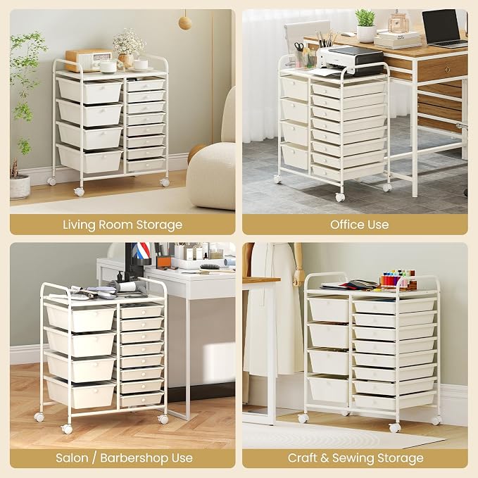 Giantex 12 Drawer Rolling Cart - Image 9