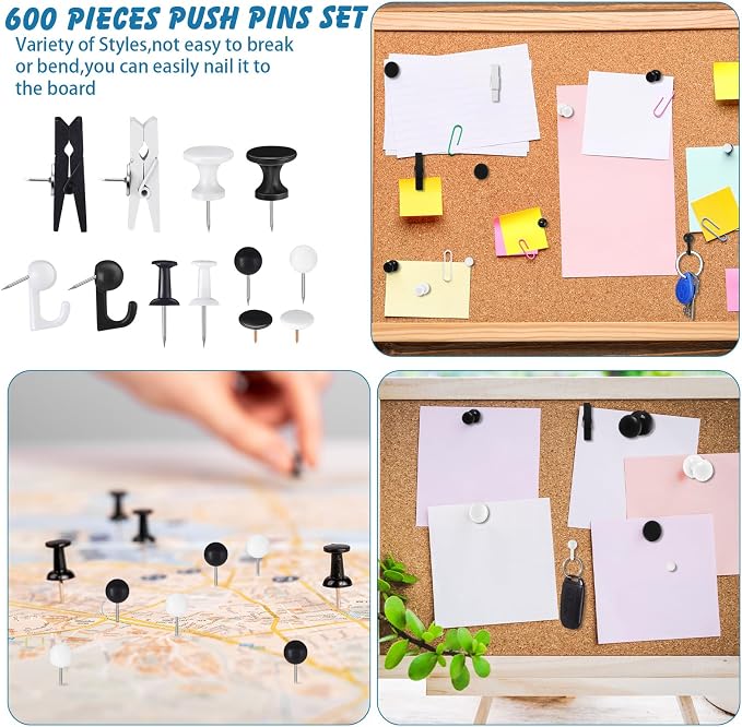600 Pcs Decorative Push Pins - Image 5