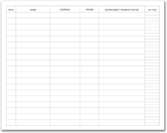 BookFactory Visitor Log Book Visitors Register Sign-in Book - Image 3