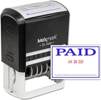 MaxMark Large Self-Inking Rubber Date Office Stamp by Maxmark
