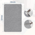 2 Pack Office Chair Mat for Hardwood Floor, Desk Chair Mat, Large Rubber - Image 3
