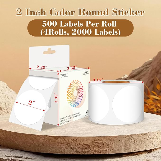 2 Inch Color Coding Round Labels - Image 2