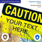 Custom Caution Sign, OSHA Sign, 12x18 Inches, Rust Free .063 Aluminum, Fade - Image 5