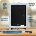 HBCY Creations Rustic Blue & White Tabletop Chalkboard - Image 3