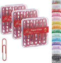 NEEWAY Colorful Large Paper Clips, 2 Inch Jumbo Paper Clips, 3 Pack of 50 by NEEWAY