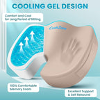 Office Chair Seat Cushion, Cooling Gel Enhanced Memory Foam Cushion - Image 2