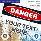 Custom Danger Sign, OSHA Sign, 10x14 Inches, Rust Free .040 Aluminum, Fade - Image 5