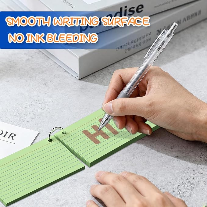 250 Count 3 x 5 Inch Colored Index Cards, Ruled Note Cards - Image 5