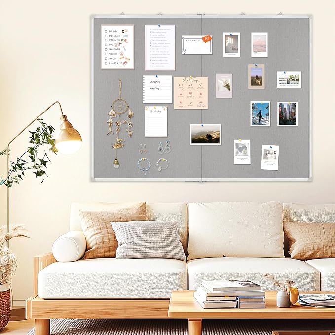 AMUSIGHT Double-Sided Large Cork Board - Image 7