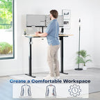 VIVO Electric 55 x 28 in Standing Desk, Memory Height Adjustment, 1B Series - Image 4