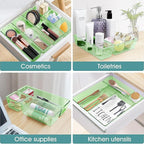 WOWBOX 25 PCS Plastic Drawer Organizer Set, 4 Sizes Desk Drawer Divider - Image 5
