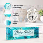 Personalized Name Plate for Desk, Custom Desk Name Plate, Acrylic Name Plate - Image 3