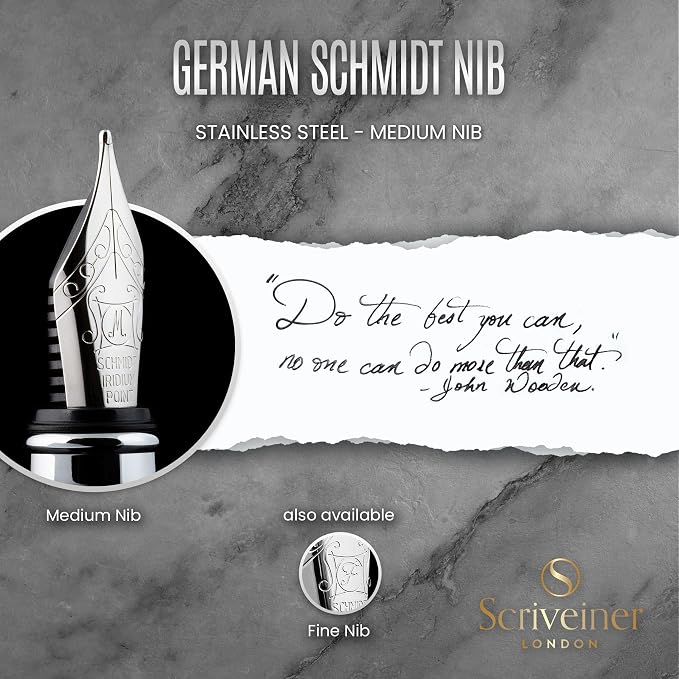Scriveiner Stainless Steel Fountain Pen - Image 5
