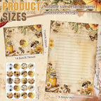 TaoBary 160 Pcs Stationery Paper Set 50 Double Sided Stationery Papers - Image 4