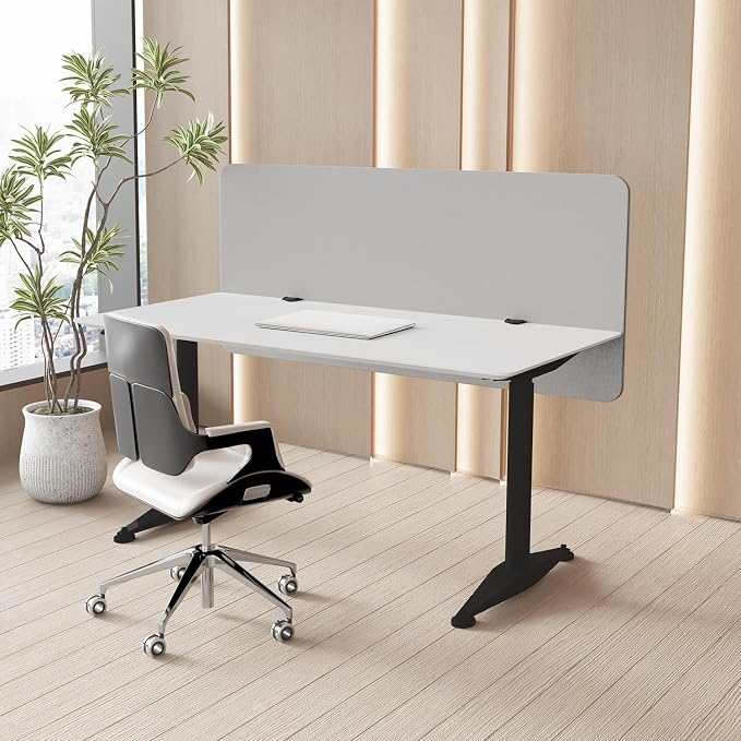 MORDEER 47.2" Privacy Desk Divider Panel, Acoustic Divider Panels by MORDEER