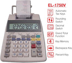 Sharp EL-1750V Two-Color Printing Calculator 2 Lines/Sec 3" Black/Red - Image 2