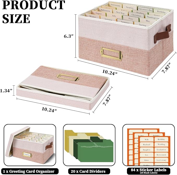 Vienrose Greeting Card Organizer Box - Image 2