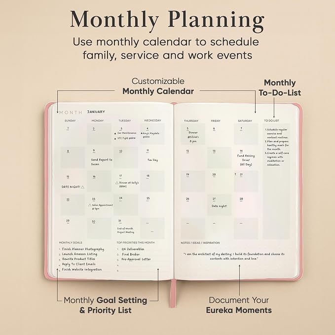 Mantra Planner 2026 Planner, Daily Journal & Gratitude Journal All-In-One - Image 6
