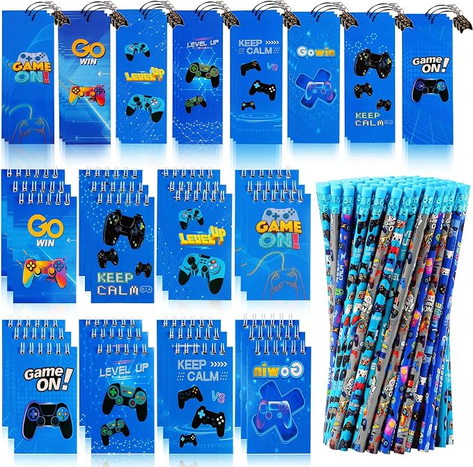 Kolewo4ever 148 Pieces Video Game Theme Stationery Set:100 Pcs Video Game by Kolewo4ever