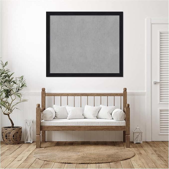 Amanti Art Black Framed Magnetic Board 45x53 Oversize Vision Board - Image 5