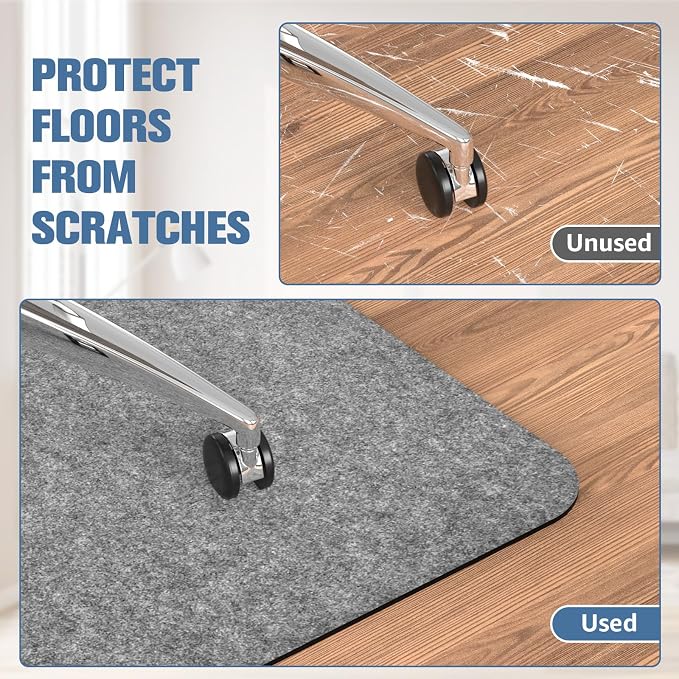 Placoot Office Chair Mat for Hardwood Floor, Desk Chair Mat, Large Anti-Slip - Image 5