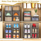 12 Pack Clear Shoe Storage Organizer - Image 7