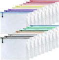 Oaimyy-18 Pcs-Mesh Zipper Pouches File Bags Puzzle Storage Bags Folders Large by Oaimyy