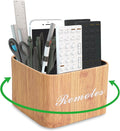 Hennaja Square Leather Art Supply Organizer, Remote Control Holder by Hennaja
