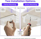 Ascrono Original No Drill Under Desk Cable Management Tray 40.6" - Image 2