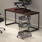 Simple Houseware 3-Tier Heavy Duty Metal Utility Rolling Cart - Image 2