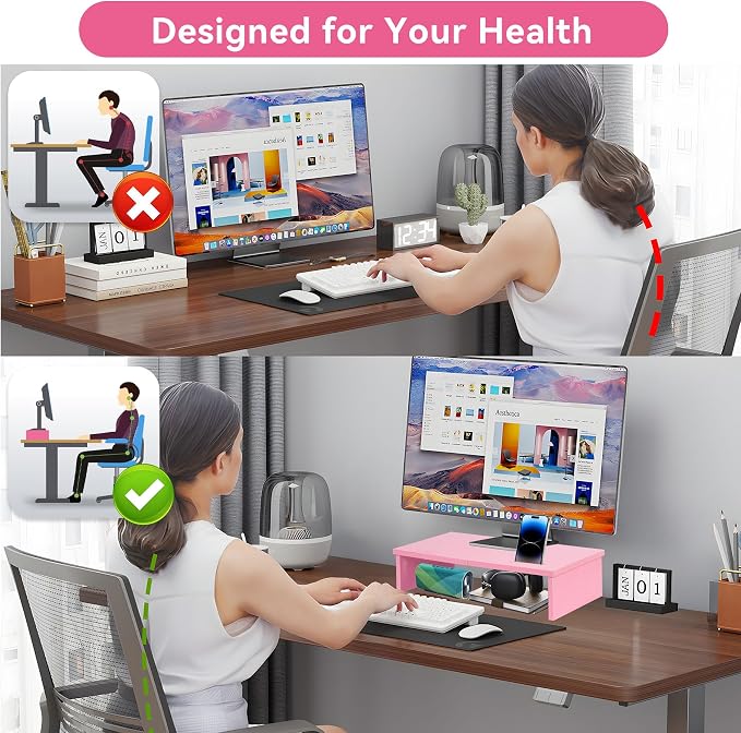 Qupui 21" Monitor Stand Riser - Image 5