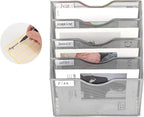 EasyPAG Hanging Wall File Organizer, 5 Pocket Wall Mounted Mail Organizer - Image 2