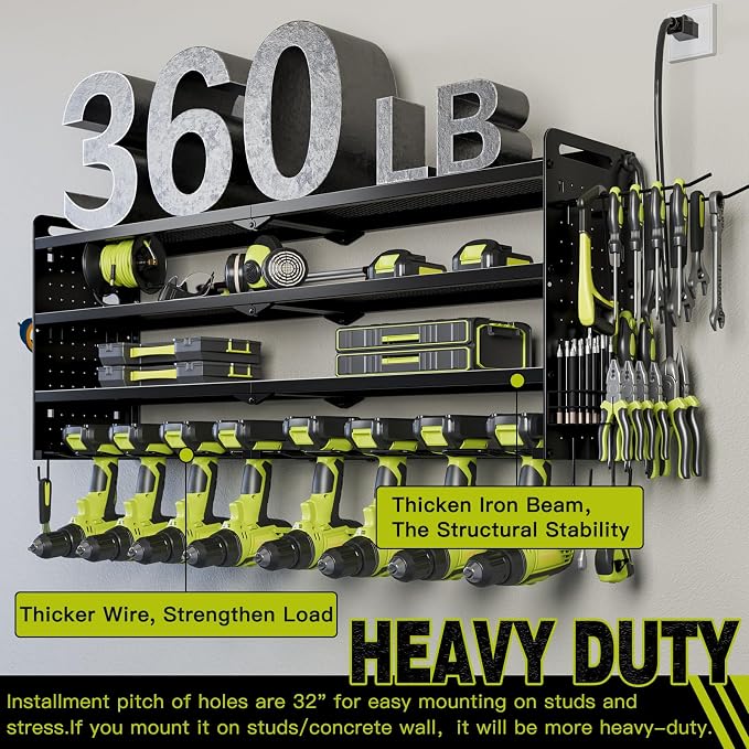 NattyDot Power Tool Organizer Wall Mount - Image 5