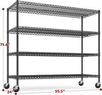 REIBII 55.5''W Storage Shelves 2500LBS Wire Shelving Unit - Image 3